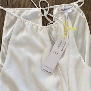 BCBG white short dress.